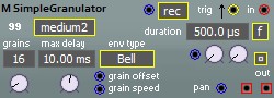 SimpleGranulator - simple granulator